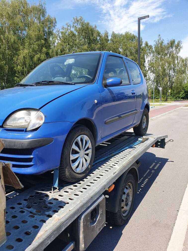 Fiat Seicento 1.1 mpi po lift niebieski kod lakieru 451/A na części