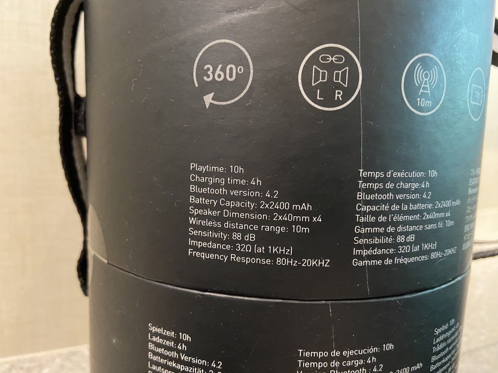 Głośniki DeFunc DUO bezprzewodowe przenośne STEREO 360 Bluetooth