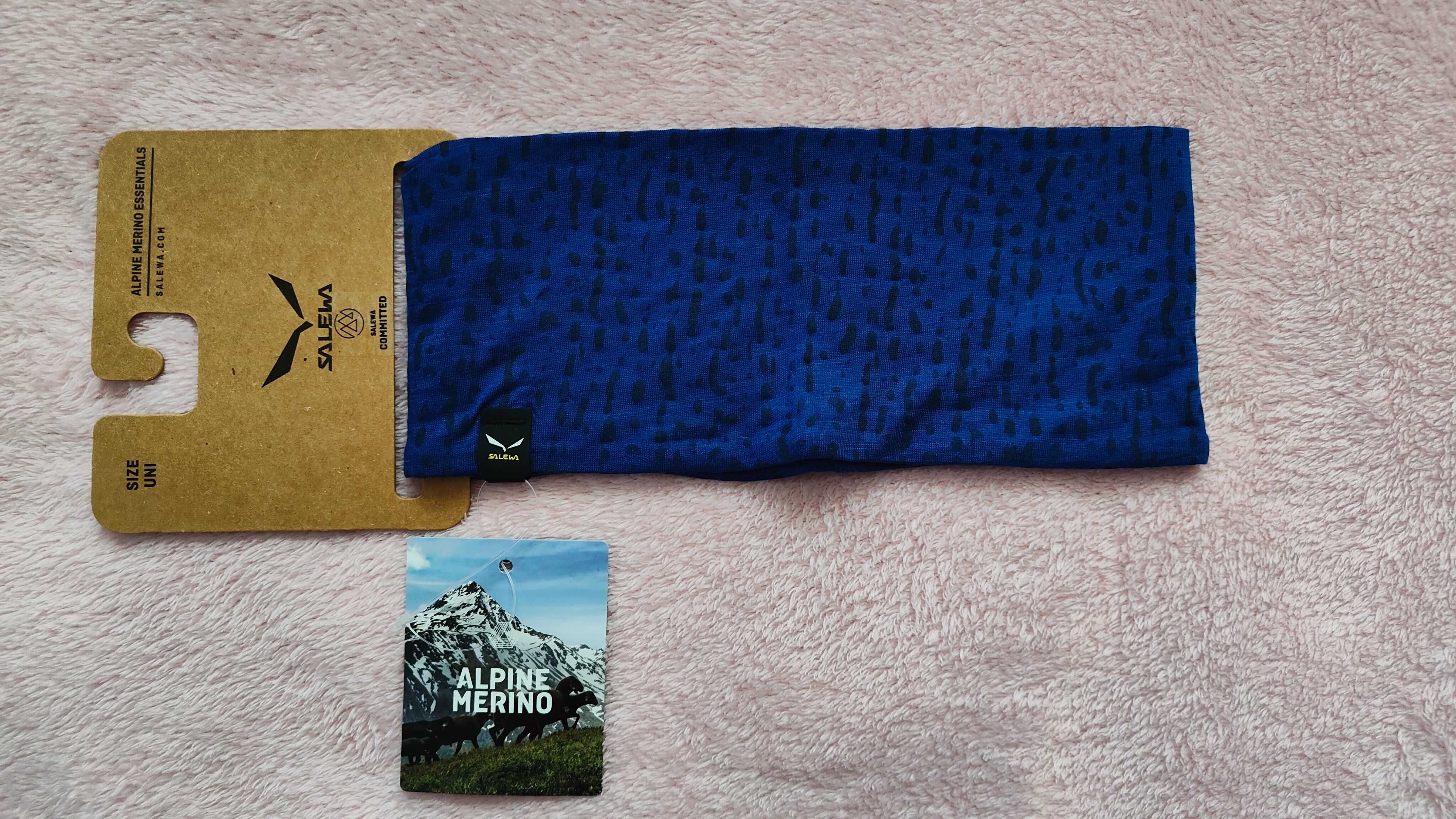 Salewa Merino Pure Alpine electric opaska Headband 58 cm wełna merino
