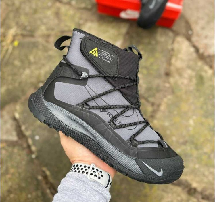 SALE! Nike ACG Air Terra Antarktik Fur (Gore-Tex) Black/Grey 36-46 асг