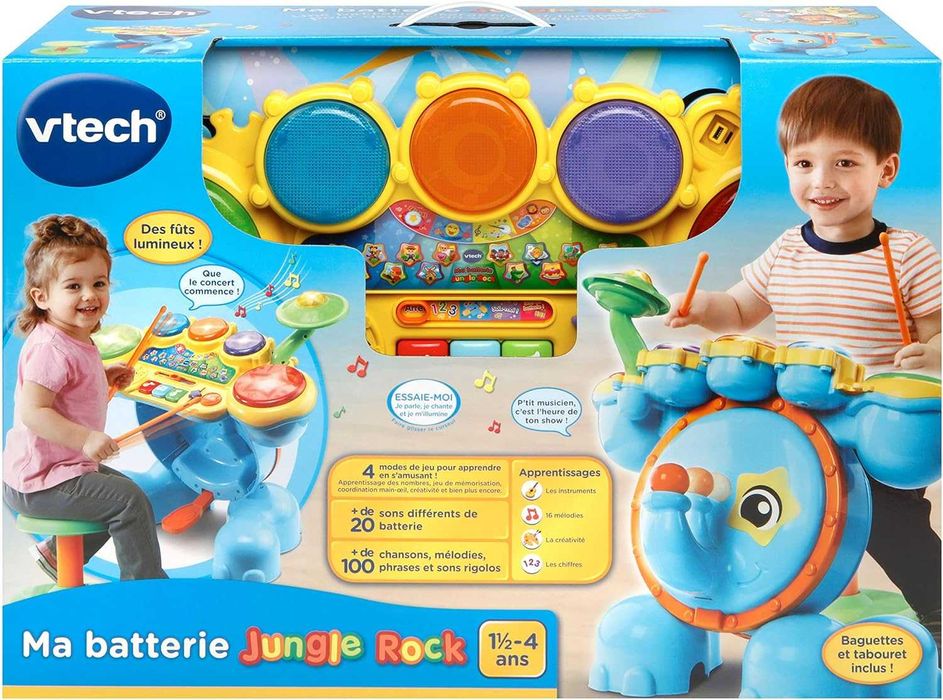 VTech - My Jungle Rock Drums, dziecięcy instrument muzyczny,