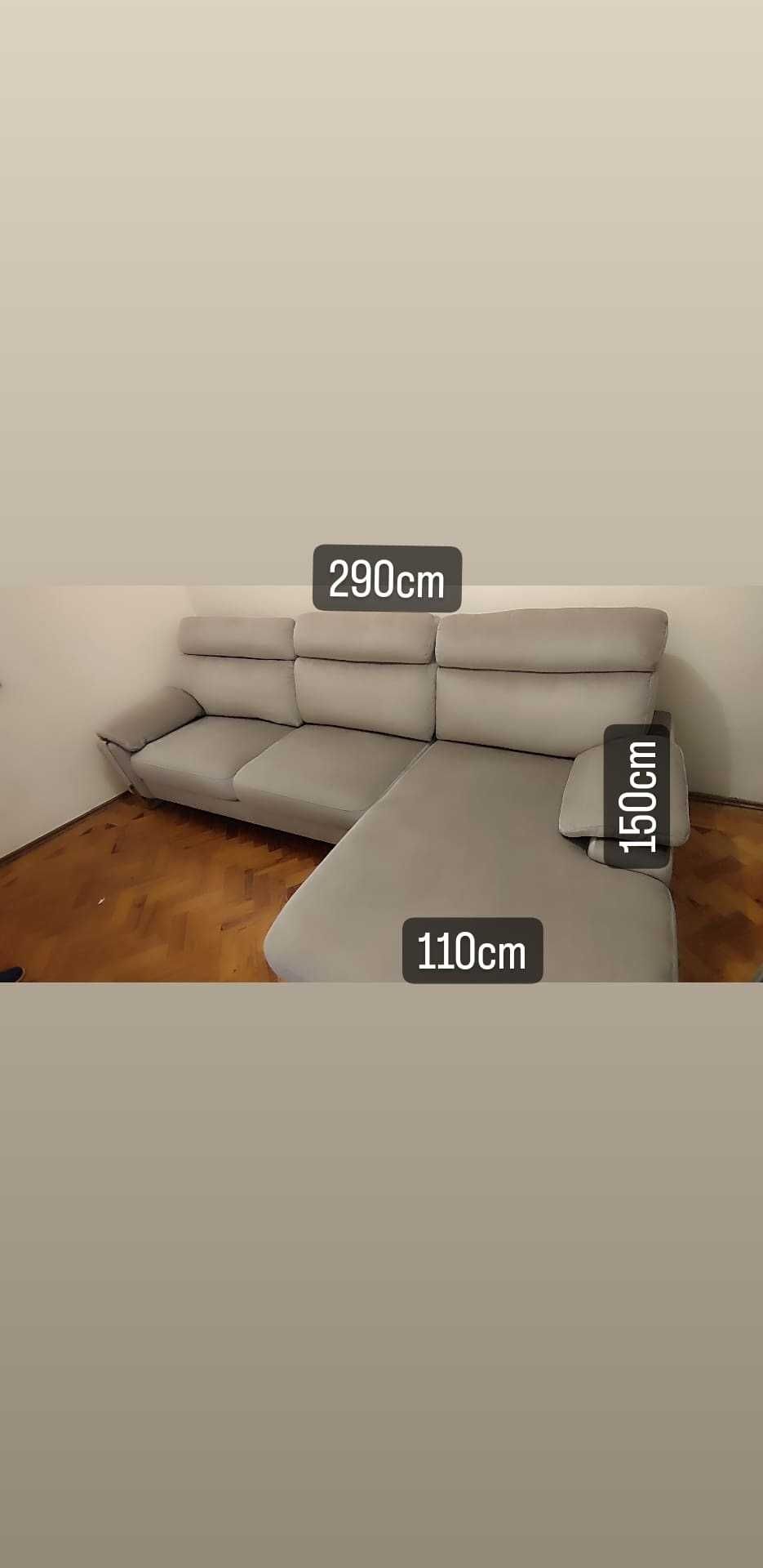 Sofá Chaise Longue como novo