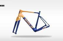 GRAVEL FRAMESET, karbonowa rama i widelec, customowe malowanie