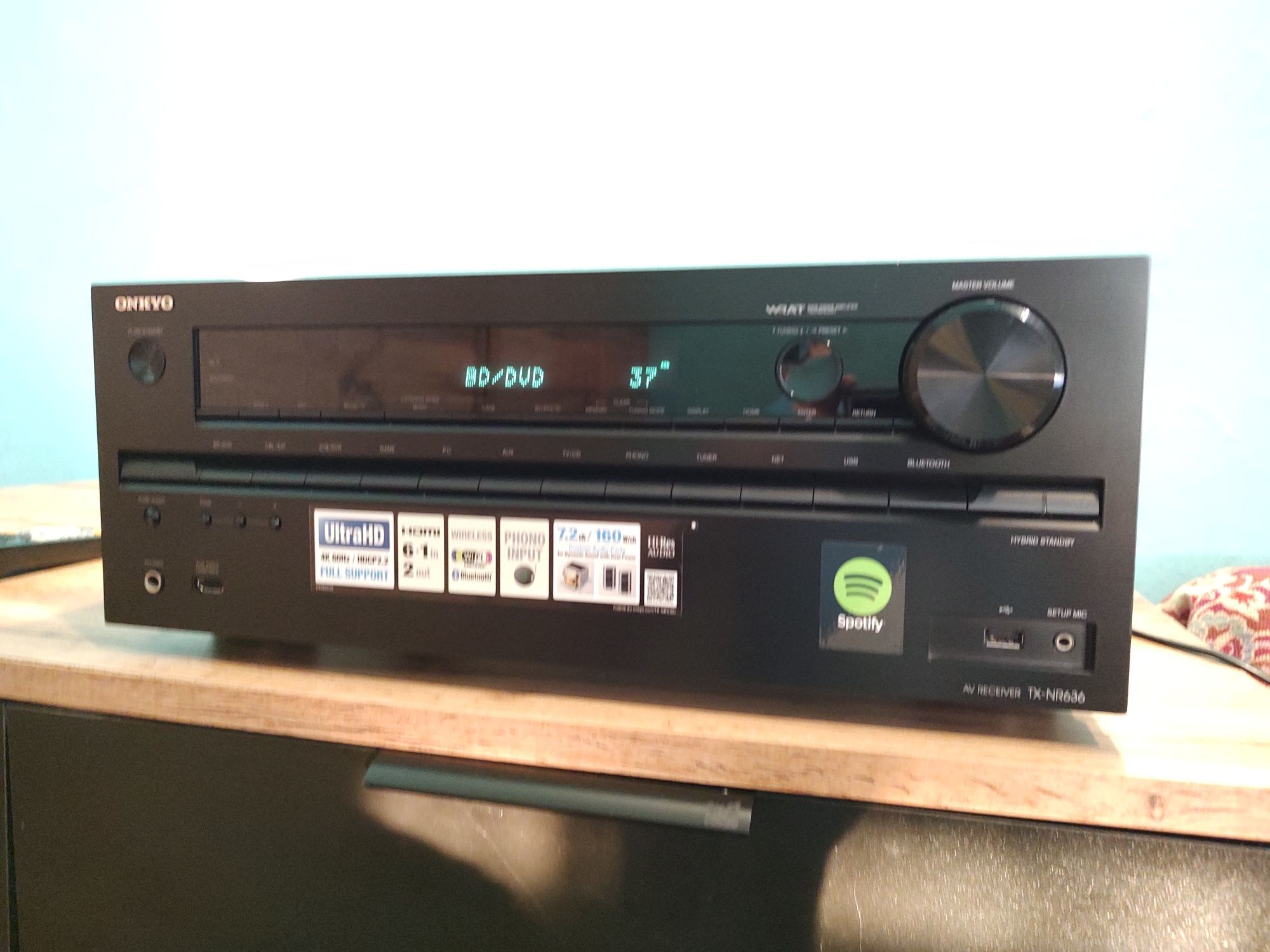 Onkyo tx-nr636,pilot,bt,wi-fi,USB,4k uhd hdr10+,dolby ATMOS okazja wys