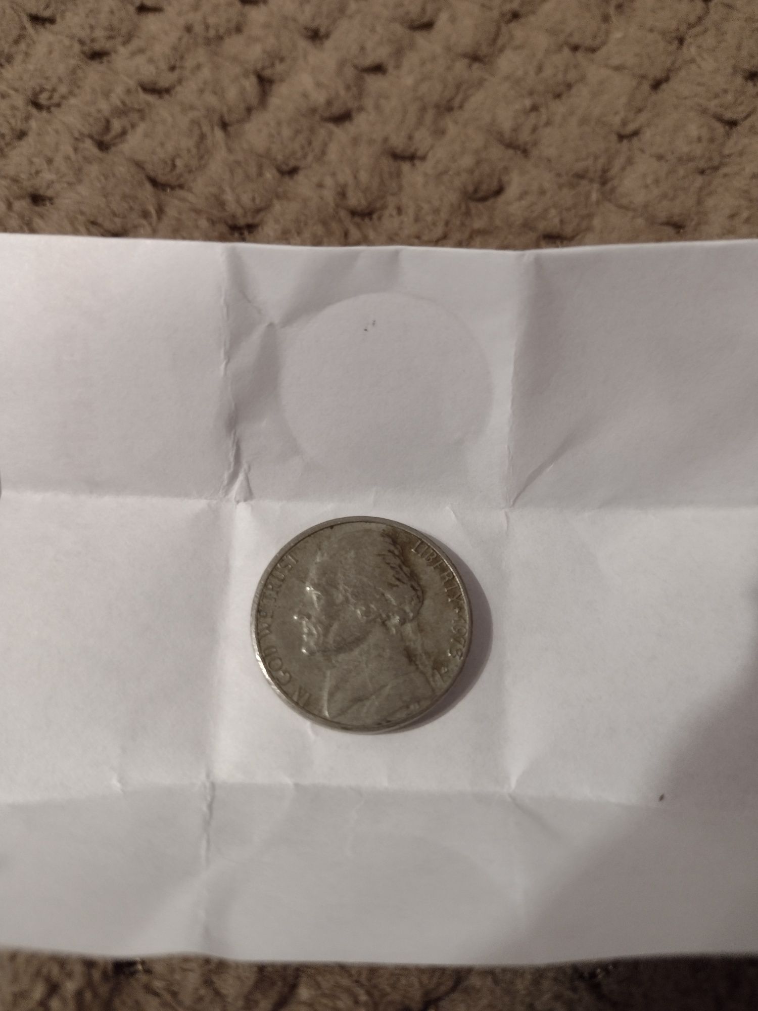 Moneta kolekcjonerska 5 centów z 1973r.