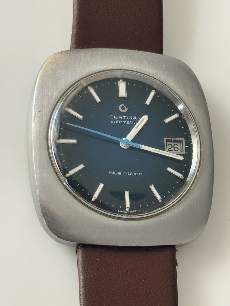 Zegarek męski Certina Automatic Blue Ribbon 28 jewels,wielki 40/44mm