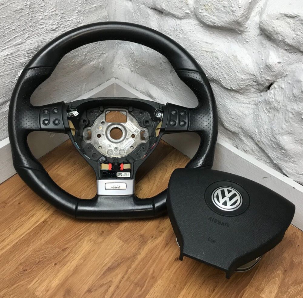 Volante Vw golf 5 v eos passat R (tipo r32) desportivo airbag