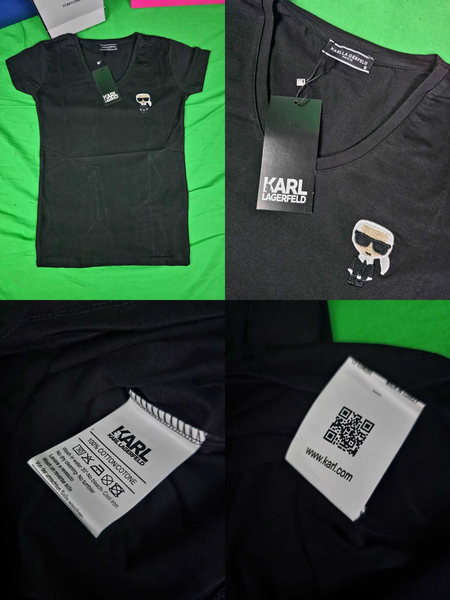 Koszulka Shirt koszulki Karl Guess damskie Ralph w serek Premium