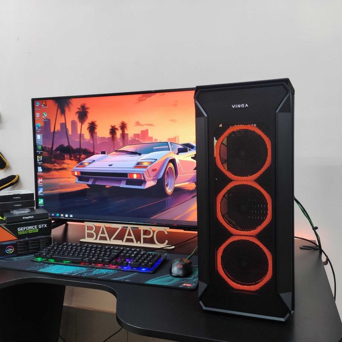 Компютер Новый Intel Core i5-10400f, 16GB DDR4, GTX 1660s, SSD 512GB
