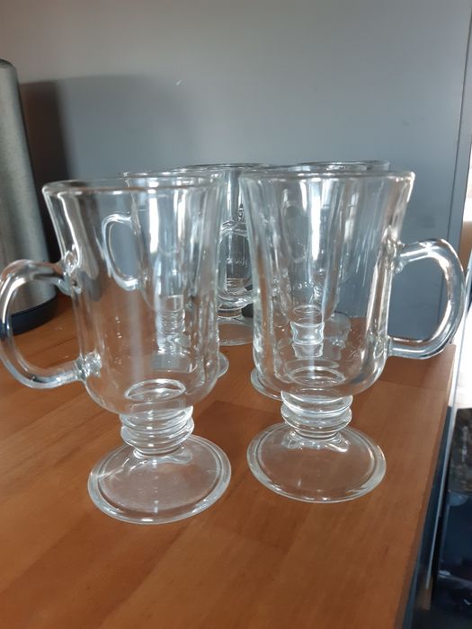 Szklanki na nóżce latte macchiato 6 sztuk