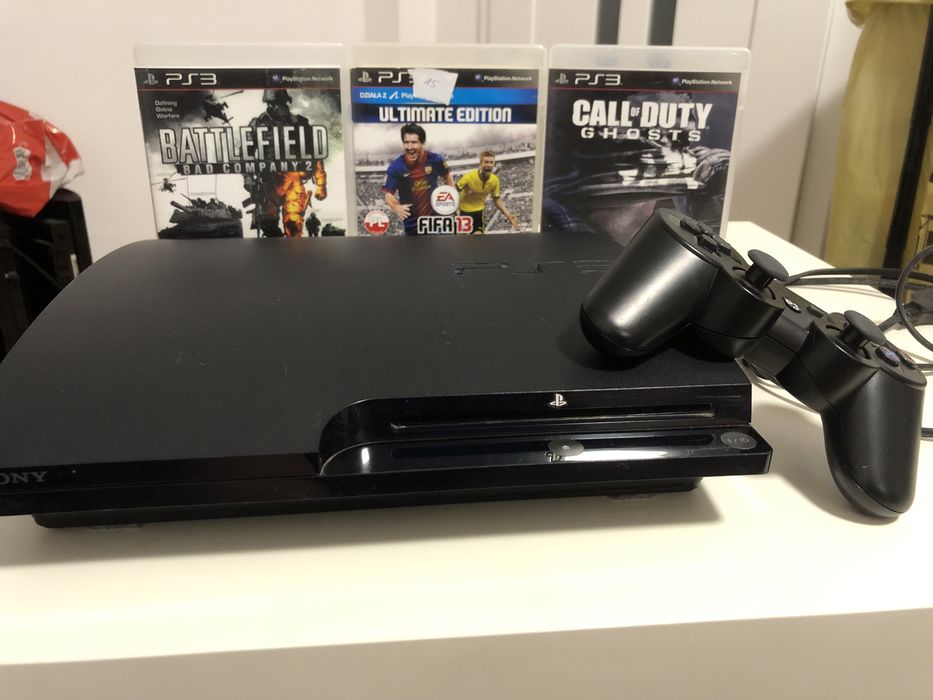 Konsola PlayStation 3 Slim PS3 PS1 PSX 320GB CECH-2504B blu-ray DVD