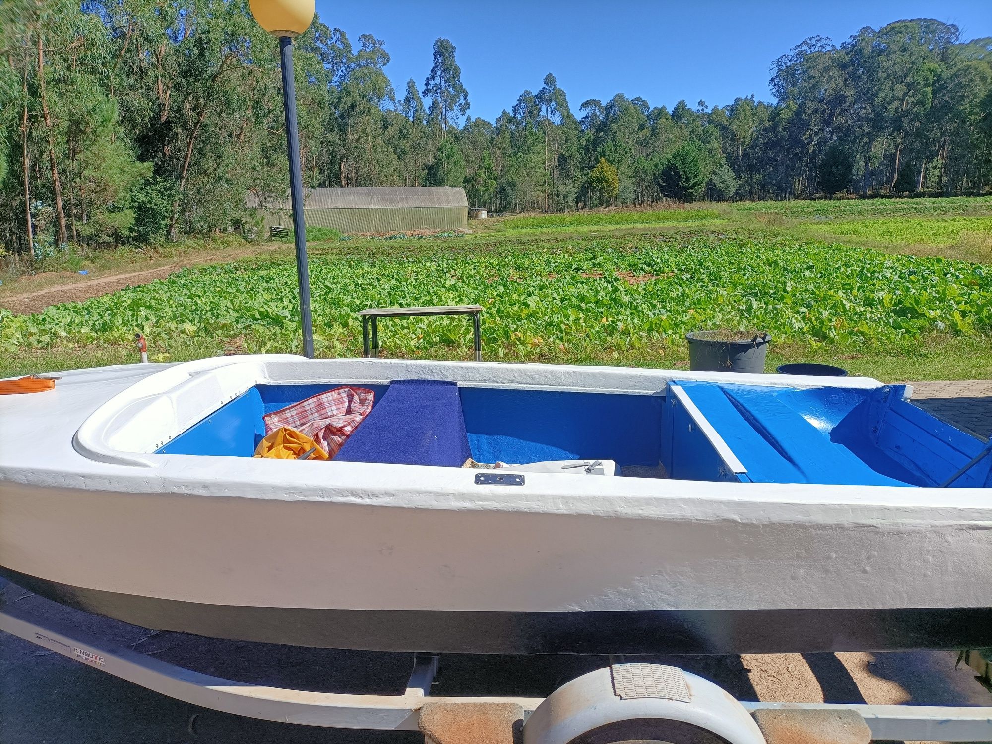 barco de madeira vibrado a remos