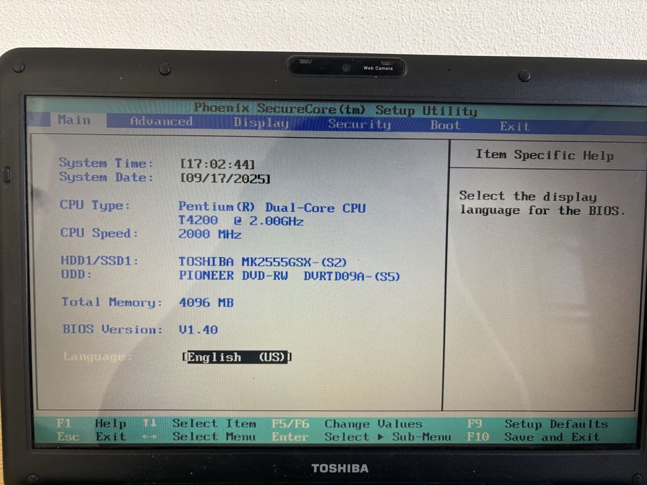 Toshiba Satellite L500-13W | Pentium Dual-Core | 4GB RAM | 240GB HD