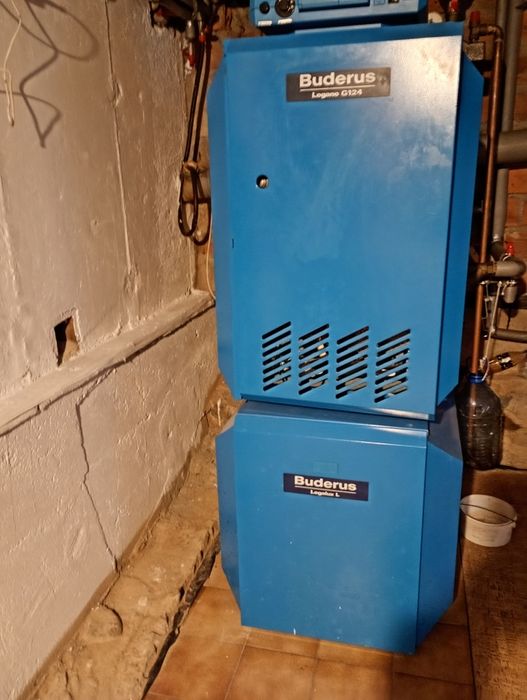 Piec gazowy Buderu, inteligentne sterowanie,używany.