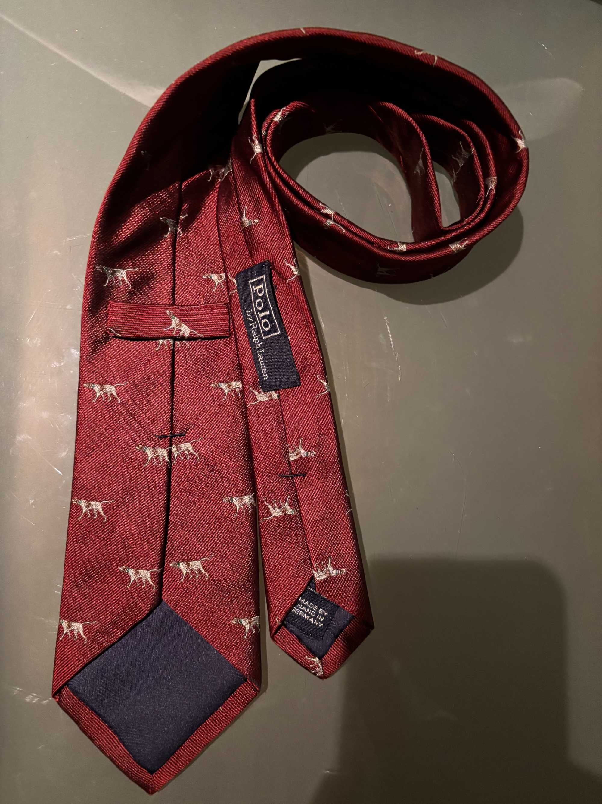 gravata bordeaux, seda, Ralph Lauren