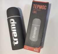 Прочный Термос 1 литр Tramp c защитным антискользящим покрытием