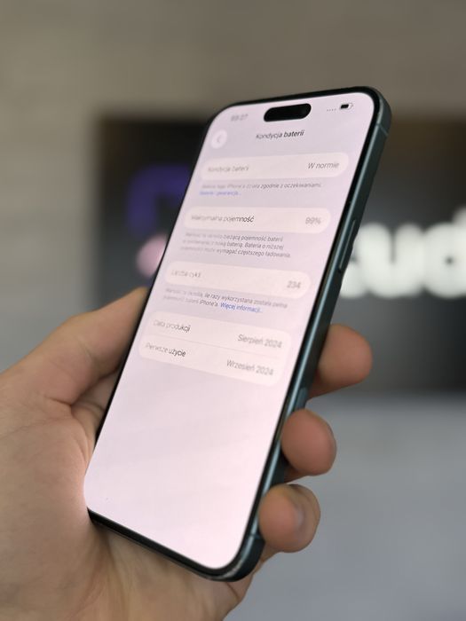 RATY 0% iPhone 16 Plus 128GB BATERIA 99% GWARANCJA 12 miesiecy!!!