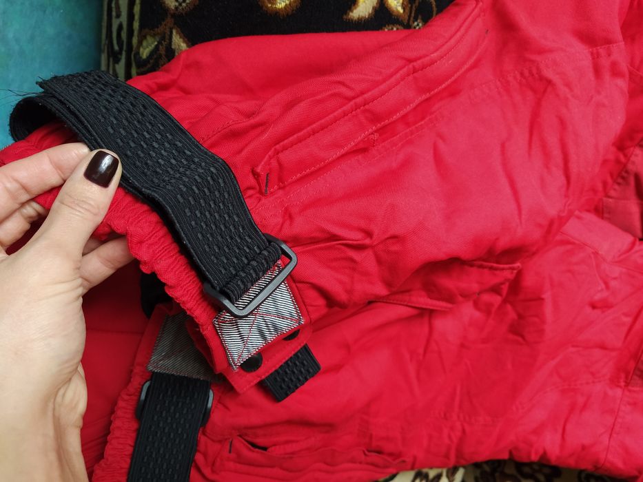 Лыжные штаны красные