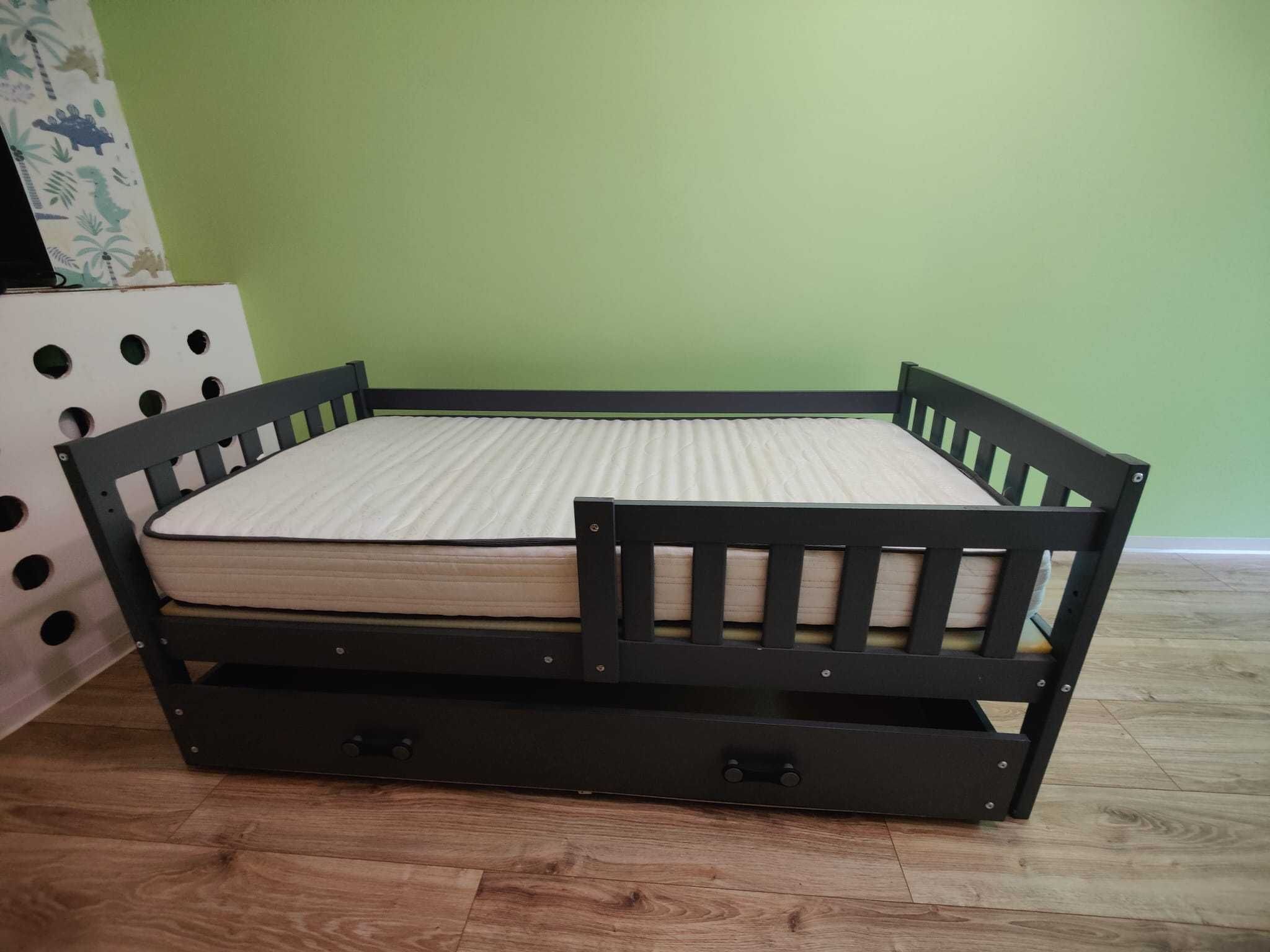 Łóżko dziecięce 160x80 z materacem i szufladą