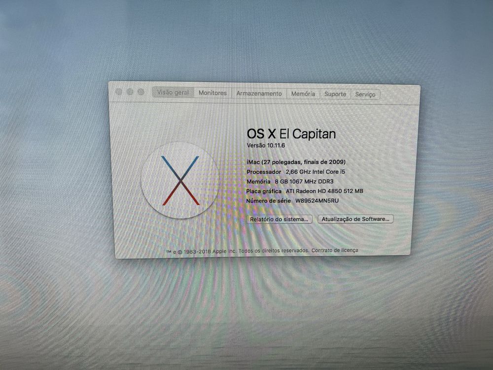 imac late 2009 el capitan