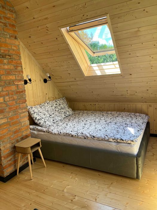 Domek do wynajęcia zalew Ostrowy balia sauna cisza Dom na krańcu lasu