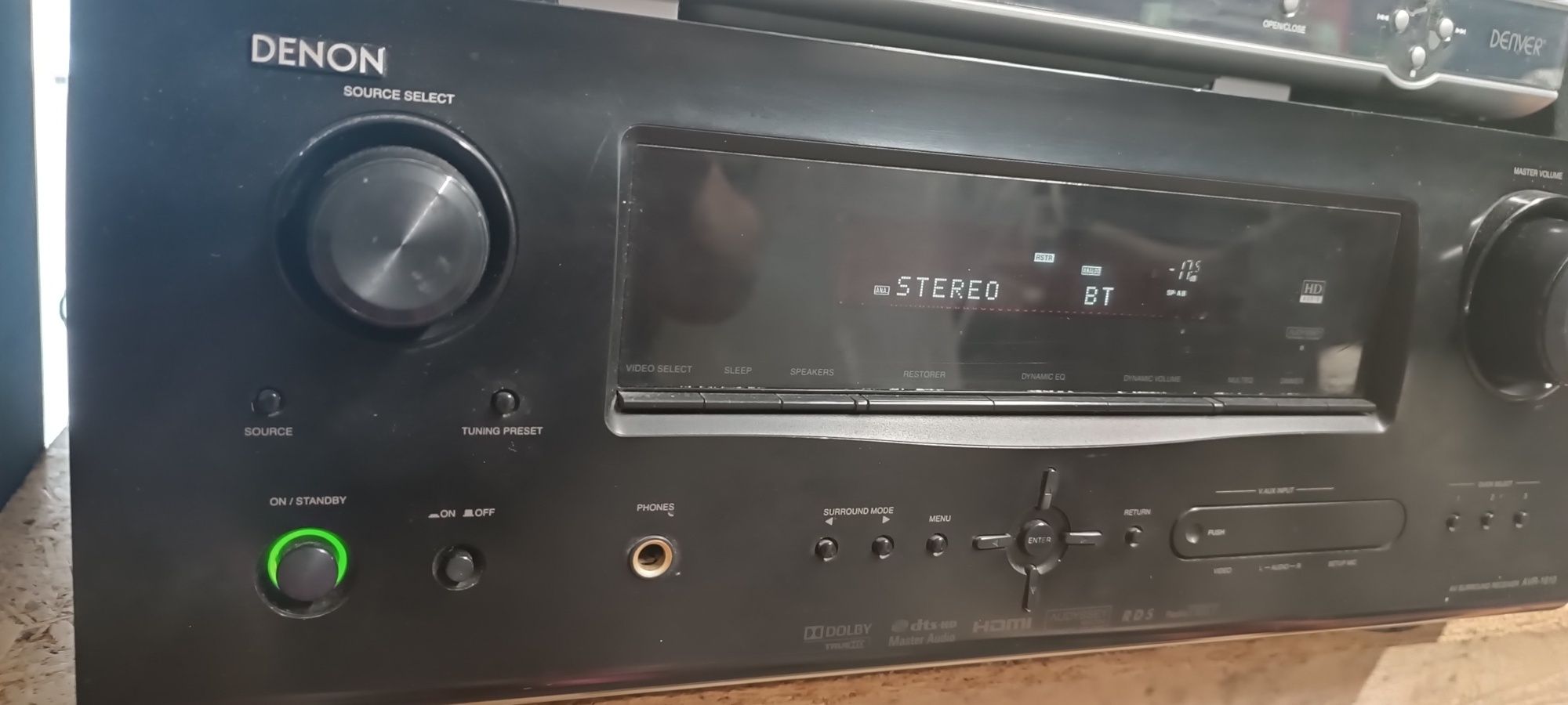 Amp. Danon, DVD/CD, colunas, bluetooth