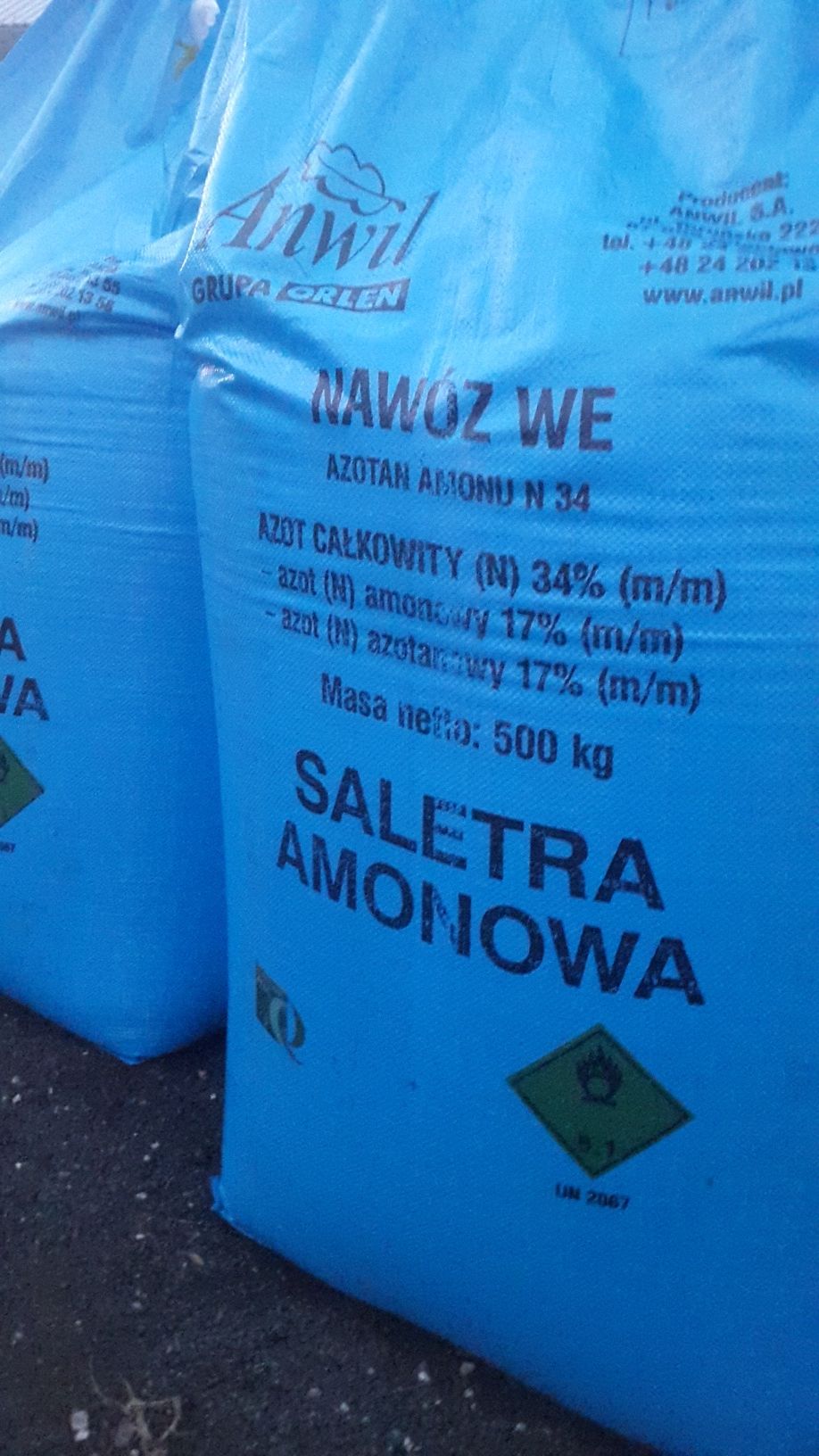 Saletra Amonowa 34% big bag 500kg