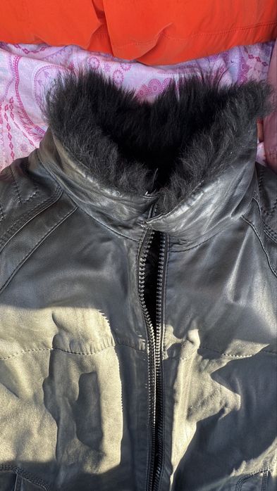 Blazer de Pele Verdadeira