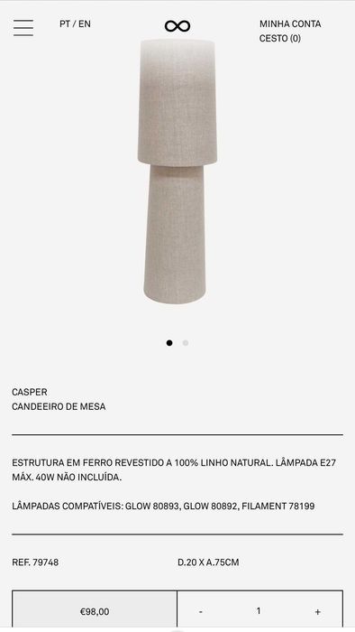 Candeeiro de Mesa