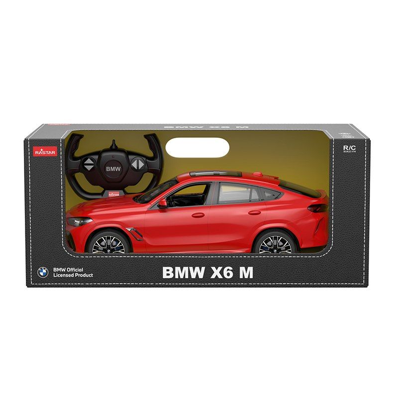 Autko auto zdalnie sterowane  BMW X6 M 1:14 RASTAR Czerwony