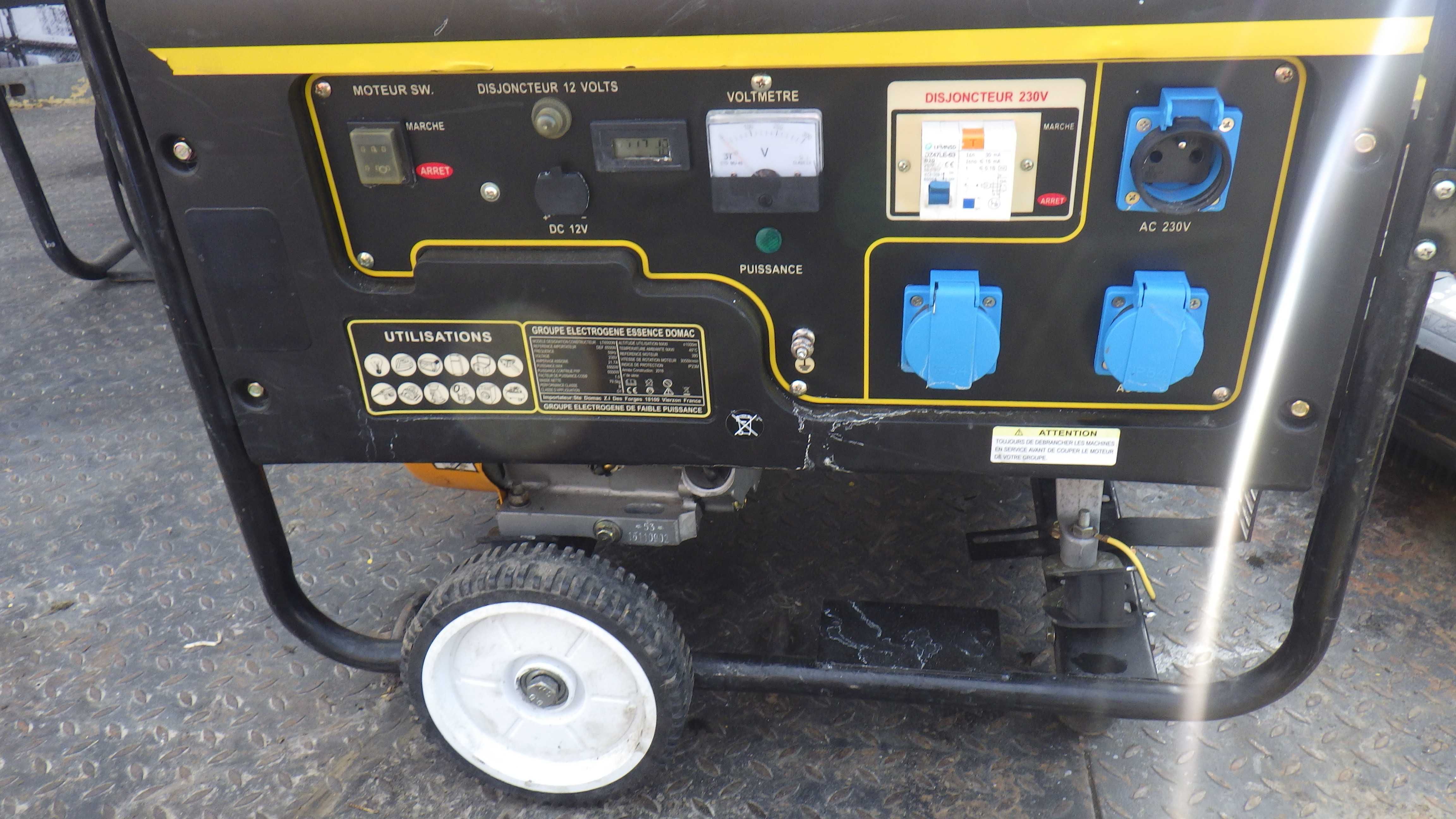 Agregat Prądotwórczy Generator Pradu 5. 5 Kva Oryginalny , Sprowadzony