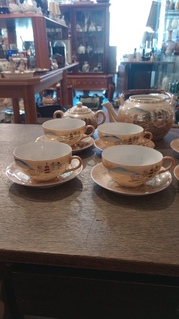 Piękny japoński serwis do kawy herbaty Porcelana