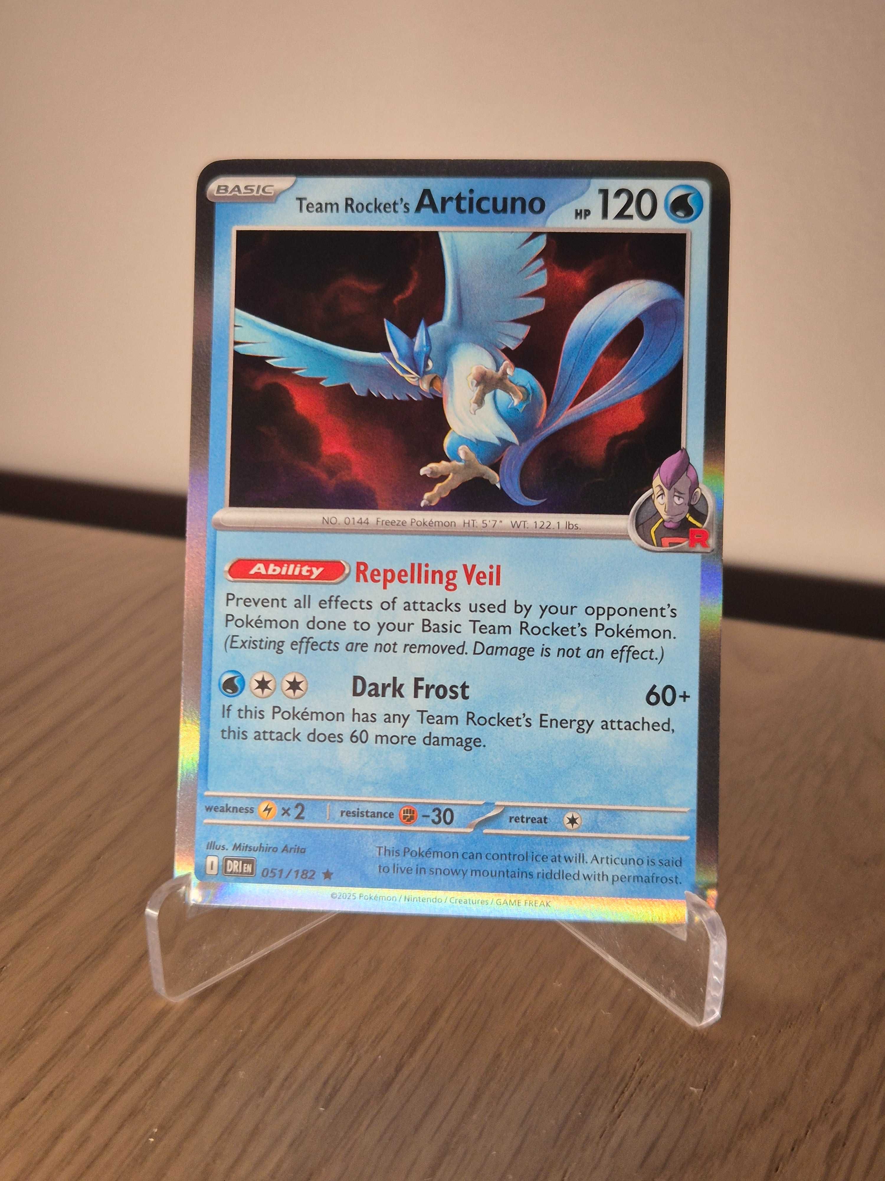 Karta Pokemon TCG: Team Rocket's Articuno (DRI 051)
