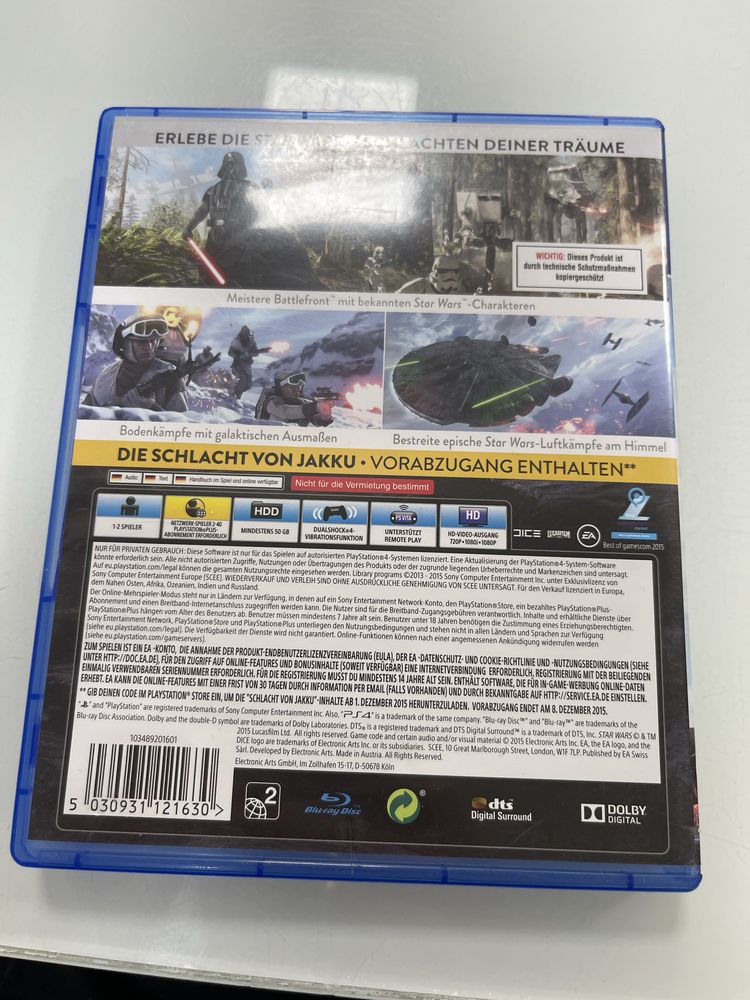 star wars Battlefront/ sony ps4/ps5