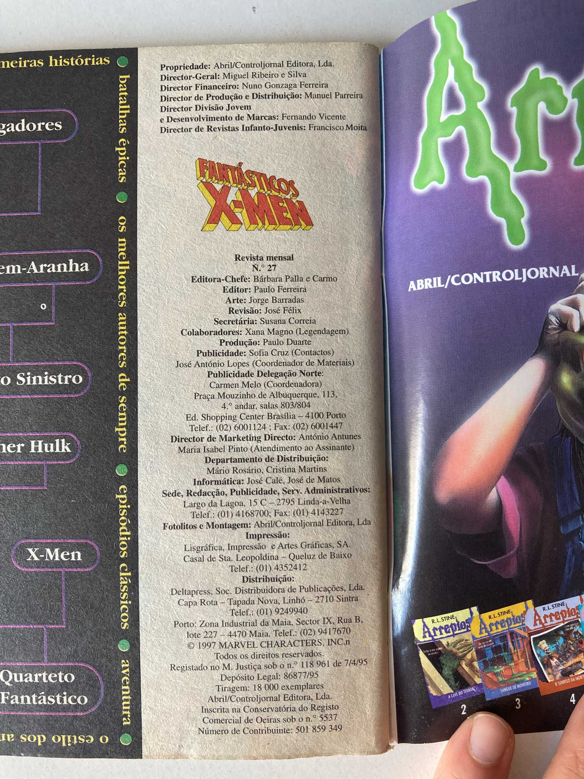 Fantásticos X-Men N.º27 (1996) HQ Banda desenhada Português PT