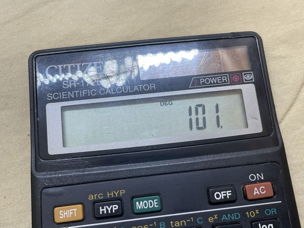 Науковий інженерний калькулятор CITIZEN SR-172D Casio fx-115s