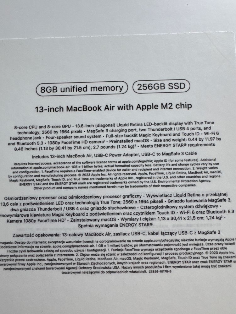 Коробка apple MacBook Air різні моделі