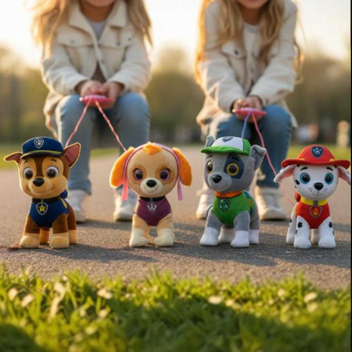 ІНТЕРАКТИВНЕ м'яка іграшка цуценя на повідку Щенячий Патруль