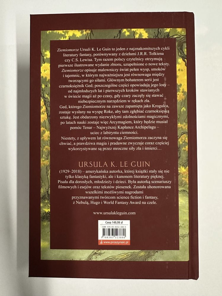 Ziemiomorze Wydanie rozszerzone ilustrowane Ursula Kroeber Le Guin