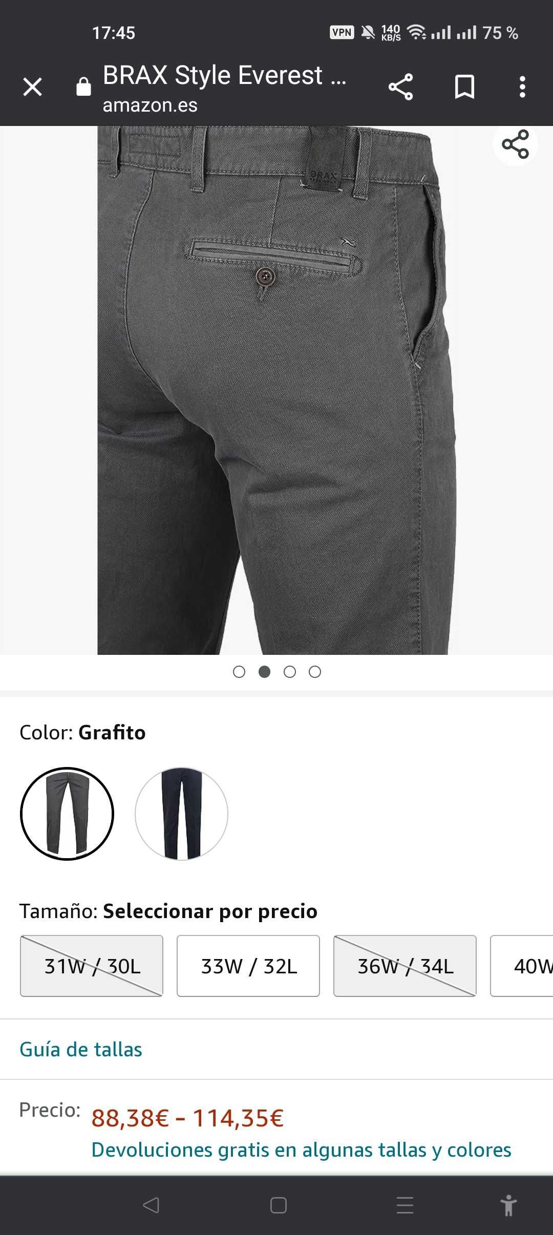 Джинсы (chino Brax Everest C Germany w34 stretch.