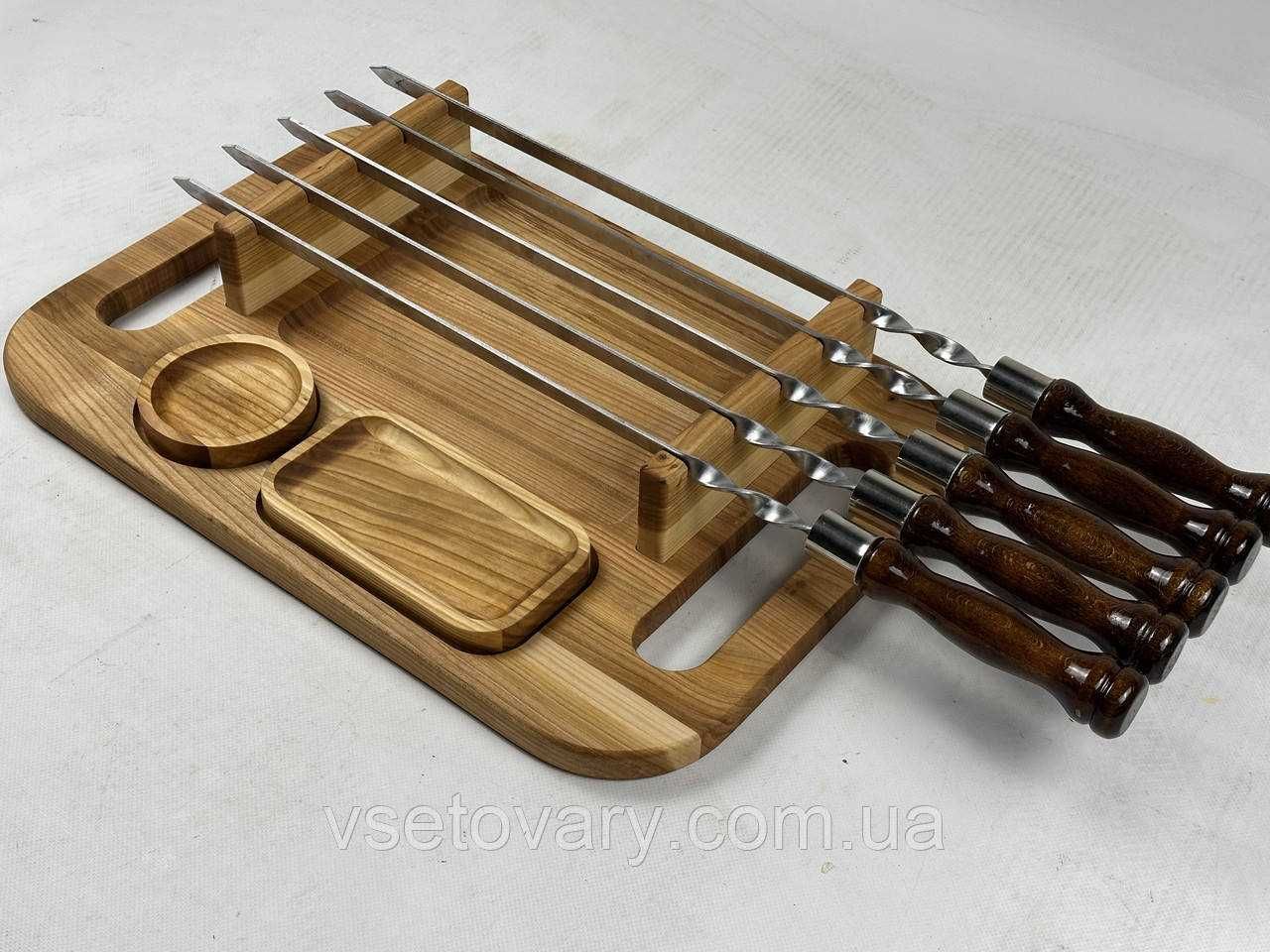 Доска для подачи шашлыка, поднос, 50х34 см.