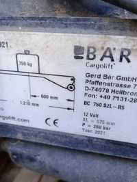 Winda załadowcza BAR 2021r 750kg