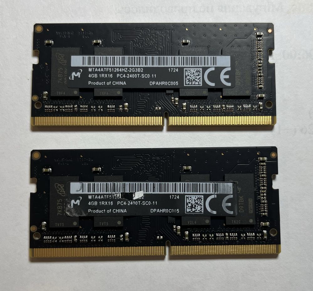 Оперативна пам'ять Micron 4GB DDR4 2400 PC4-2400 imac