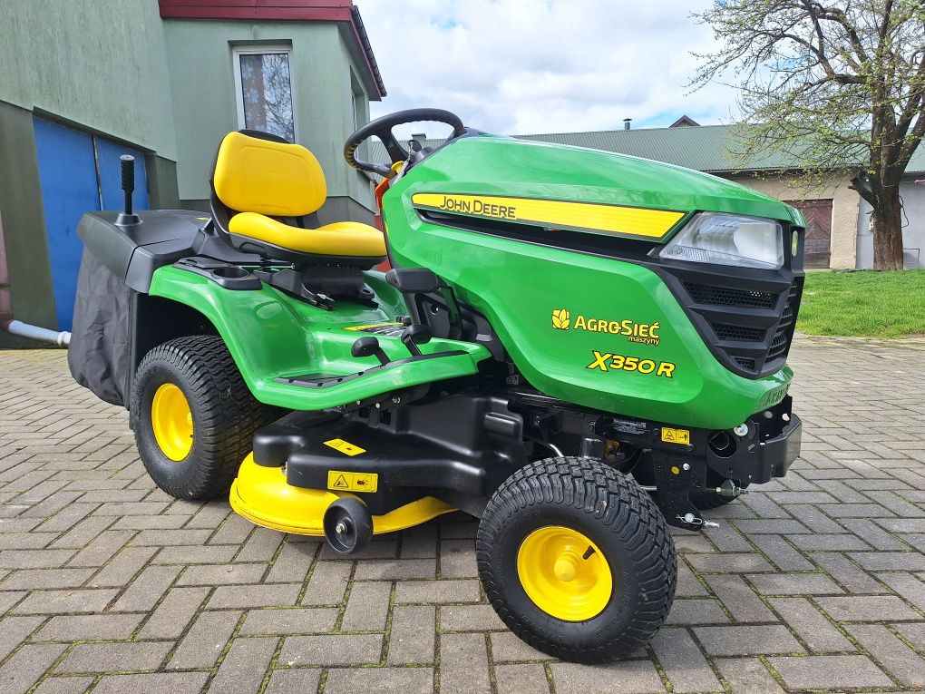 John Deere  X350R SALON POLSKA traktorek  kosiarka  Husqvarna