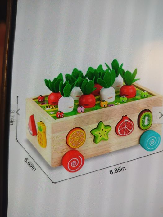 Gra drewniana marchewki