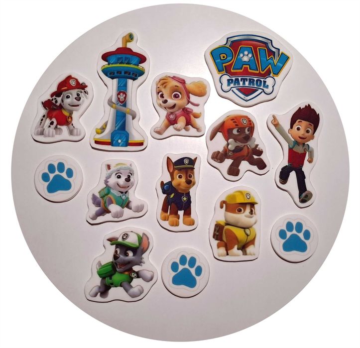 Zestaw na tort topper Psi Patrol 13 elem. 2D