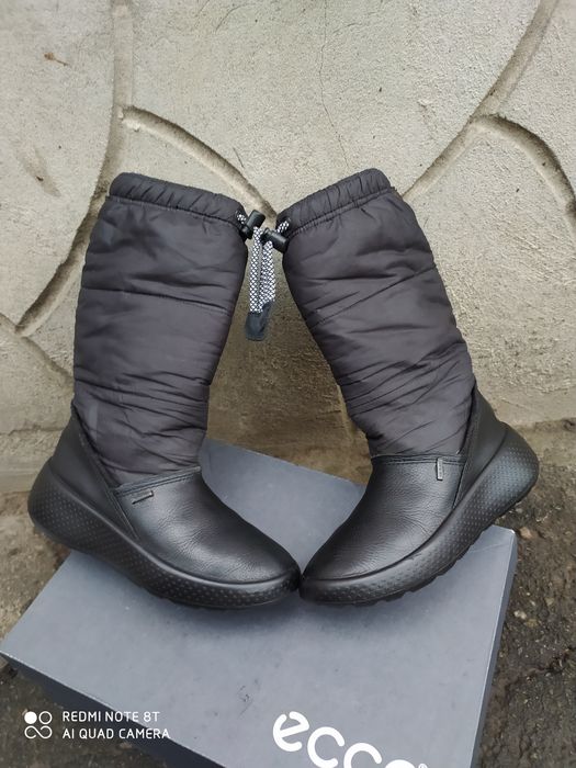Ecco 31 33 чоботи на дівчинку зимові сапоги теплі ботинки взуття ессо