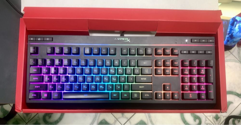 Игровая клавиатура HyperX alloy core rgb