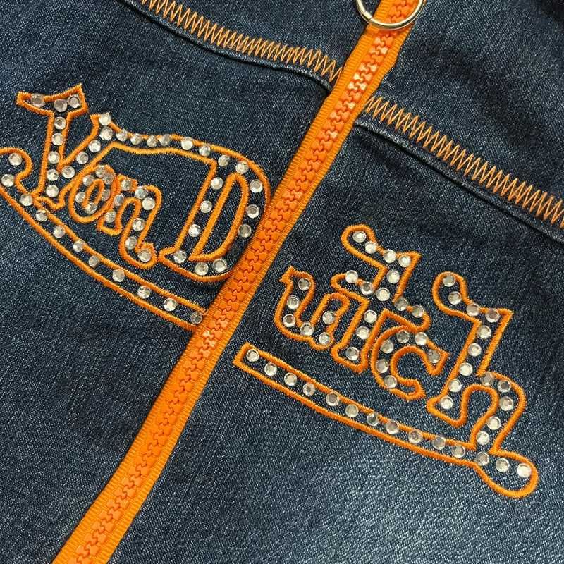 Vintage Polar Bluza Von Dutch Y2K Retro Spellout Trendy 90s Sherpa