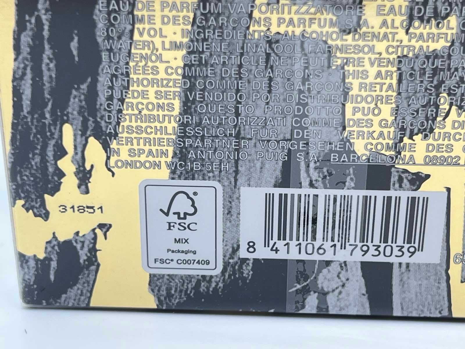 Comme des Garcons Wonderoud edp 100 мл Оригинал
